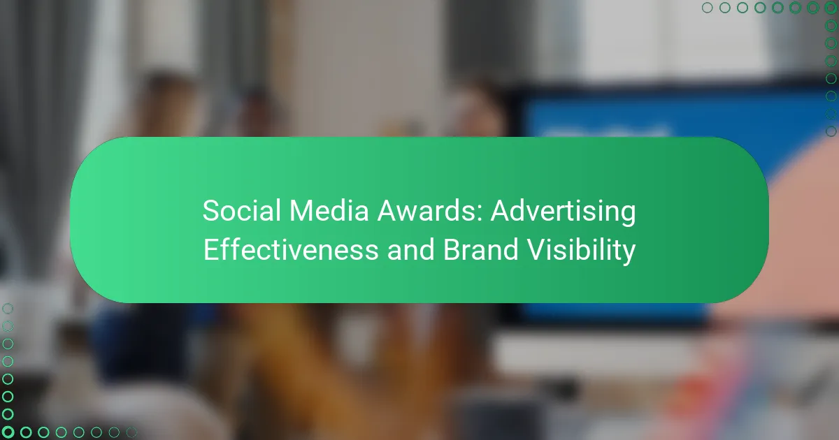 Social Media Awards: Advertising Effectiveness and Brand Visibility